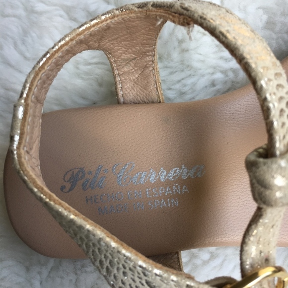 Pili Carrera Kids Rhinestone Bow Sandals Size 8 US - Picture 6 of 7